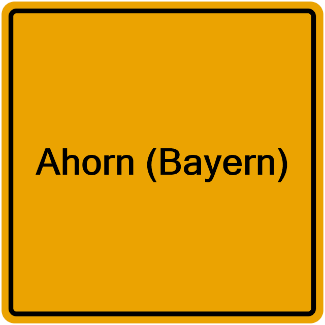 Einwohnermeldeamt24 Ahorn (Bayern)